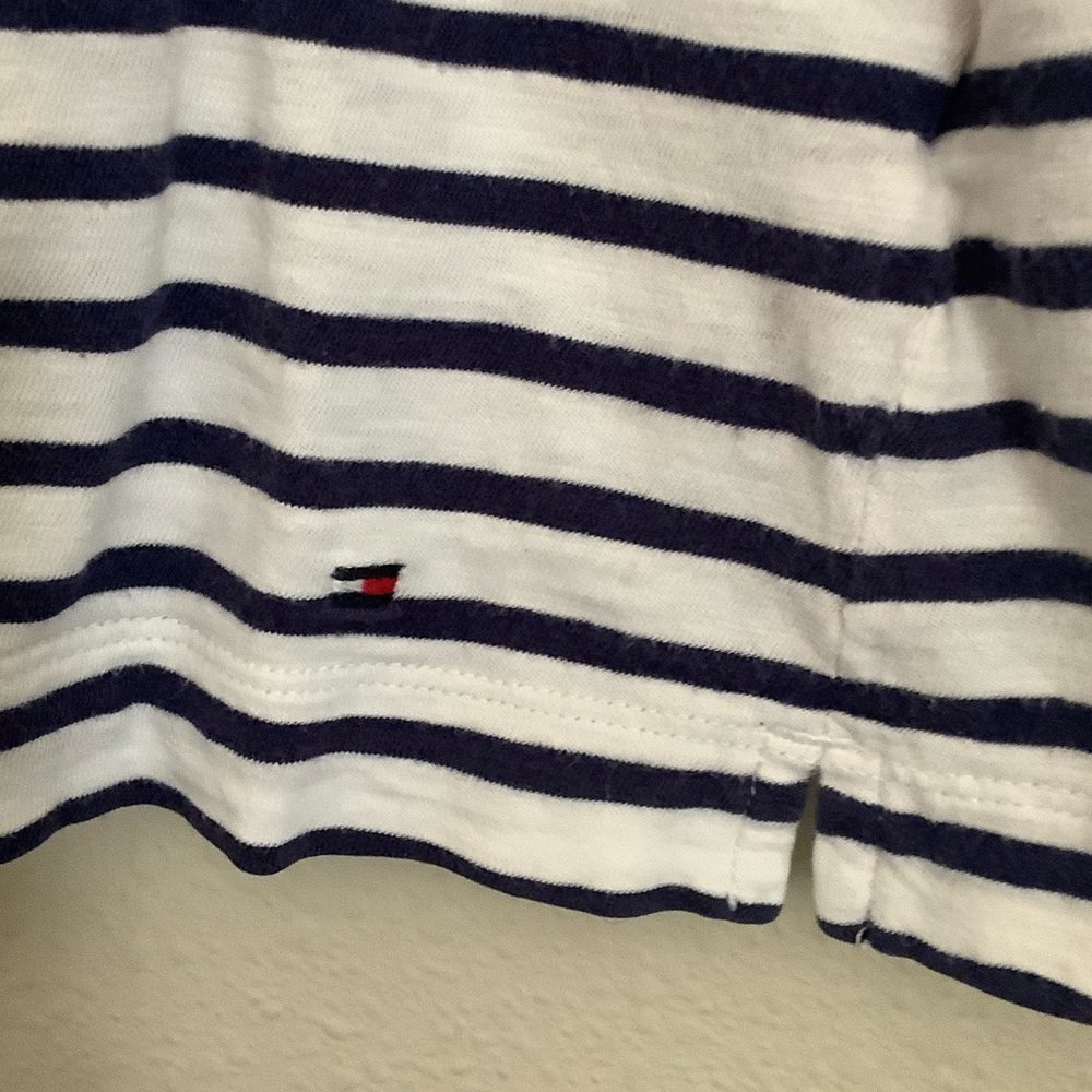 Tommy Hilfiger Red, White & Navy Striped Boatneck Top - Picture 5 of 5